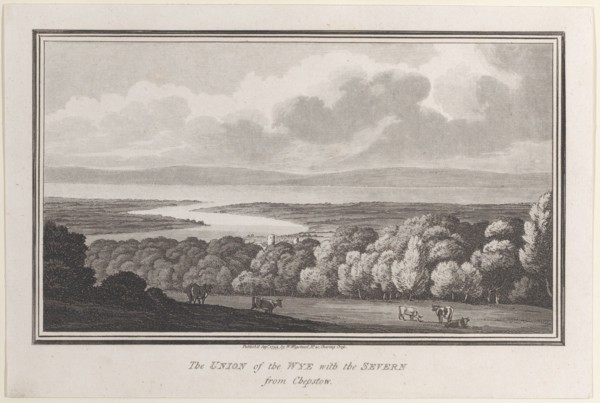 The Union of the Wye with the Severn from Chepstow, from "Remarks on a Tour to Wales", 1799. Creator: John Hill.