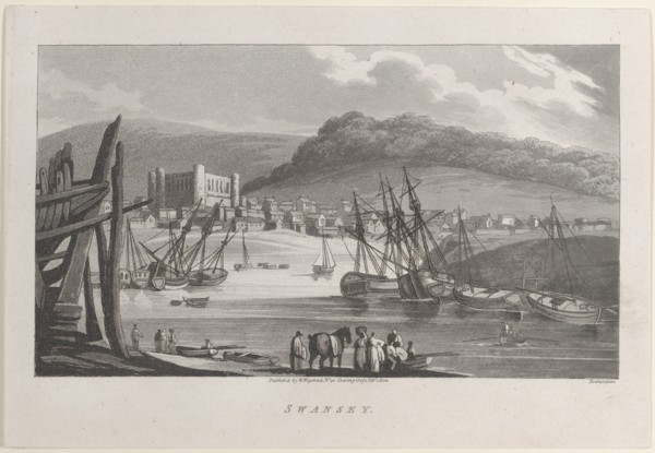 Swansey, from "Remarks on a Tour to North and South Wales, in the year 1797", February 1, 1800. Creator: John Hill.