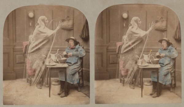 The Ghost in the Stereoscope, ca. 1856. Creator: London Stereoscopic & Photographic Co.