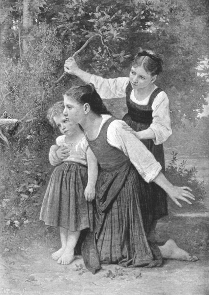 ''"An Interesting Discovery"; from a picture by Elizabeth Gardner', 1890. Creator: Unknown.