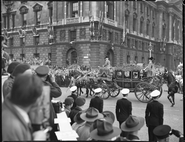 Coronation of Queen Elizabeth II, Parliament Square, City of Westminster, London, 1953. Creator: Ministry of Works.