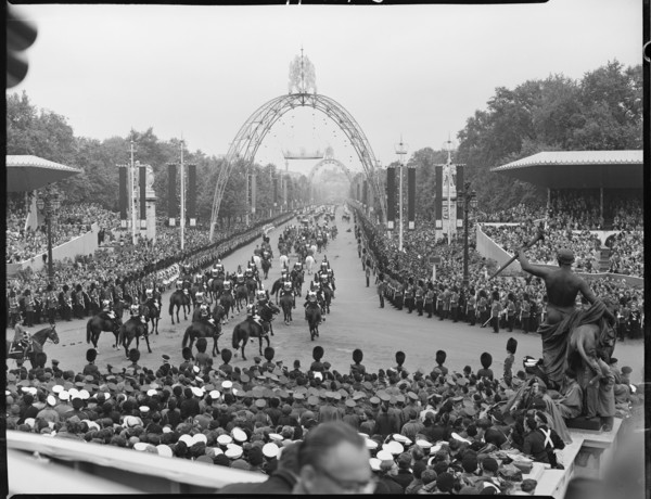 Coronation of Queen Elizabeth II, Buckingham Palace, The Mall, City of Westminster, London, 1953. Creator: Ministry of Works.