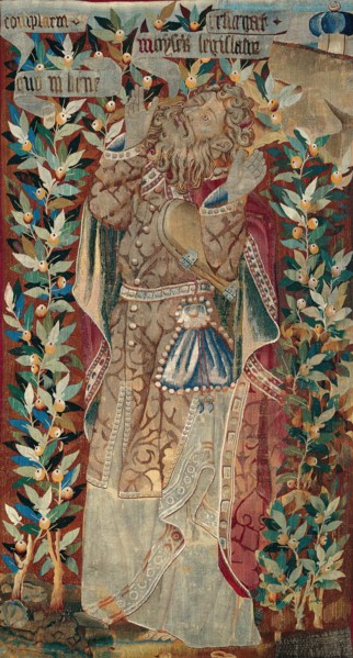 Moses (fragment) from The Transfiguration of Christ, Flanders, 1460/70. Creator: Unknown.