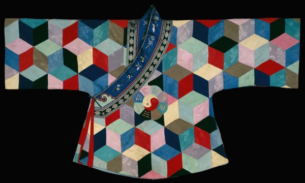 Boy's Baijia Pao ("One Hundred Household" Robe), China, Qing dynasty (1644-1911), 1850/1900. Creator: Unknown.