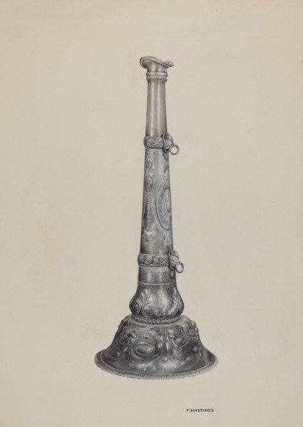 Fireman's Trumpet, c. 1937. Creator: Florence Hastings.