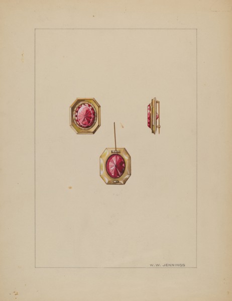 Brooch, c. 1937. Creator: Walter W. Jennings.
