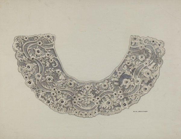 Lace Collar, c. 1938. Creator: Walter W. Jennings.