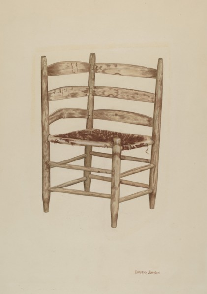 Double Back Chair, c. 1939. Creator: Dorothy Johnson.