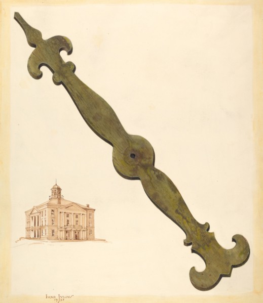 Bishop Hill: Clock Hand, 1937. Creator: Ivar Julius.