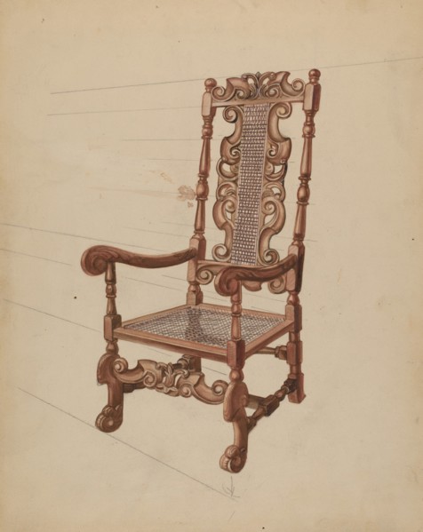 Armchair, c. 1936. Creator: Agnes Karlin.