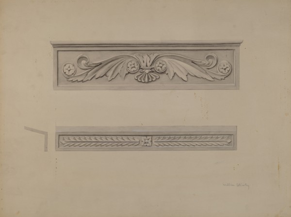 Cast Iron Window Lintel, c. 1937. Creator: William Kerby.