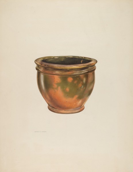 Galena Pottery (Bowl), 1938. Creator: Alfred Koehn.