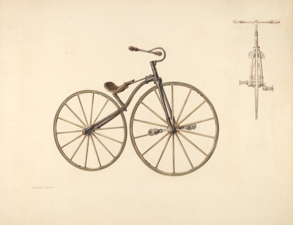 Bicycle, c. 1938. Creator: Alfred Koehn.
