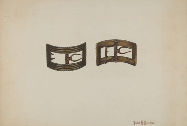 Buckles, c. 1938. Creator: Claude Marshall.