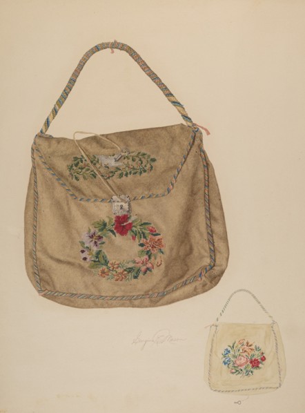 Bag, c. 1941. Creator: Georgine E. Mason.