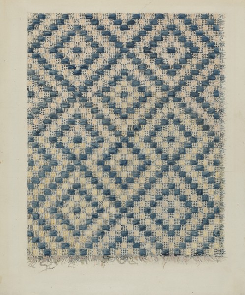 Coverlet Fragment, c. 1936. Creator: Alois E. Ulrich.