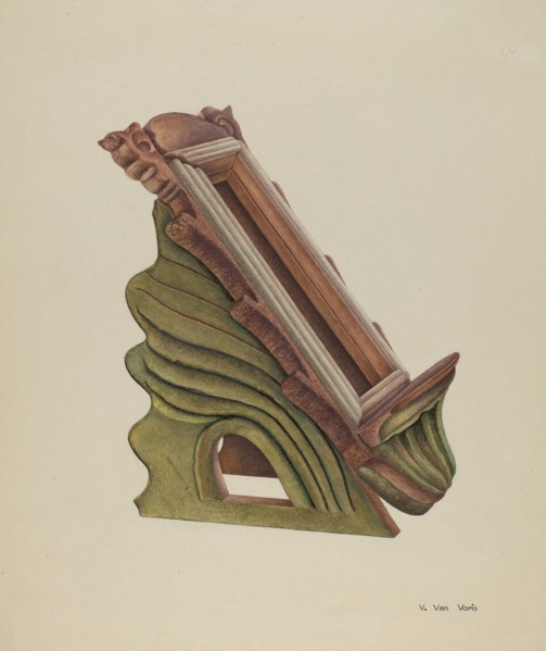 Missal Holder, c. 1939. Creator: Vera Van Voris.
