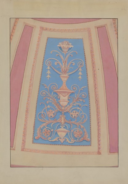 Plaster Ornament, c. 1936. Creator: Vera Van Voris.