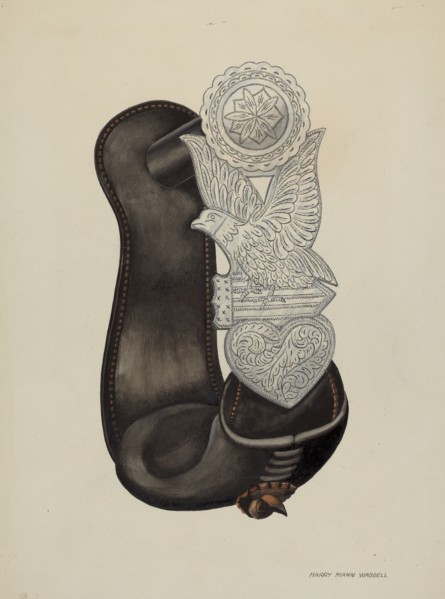 Stirrup, c. 1940. Creator: Harry Mann Waddell.