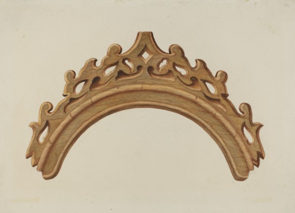 Detail of Confessional, c. 1940. Creator: Harry Mann Waddell.