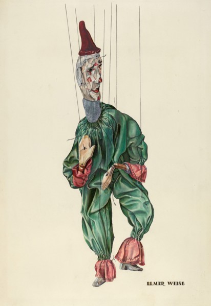 Jester, c. 1938. Creator: Elmer Weise.