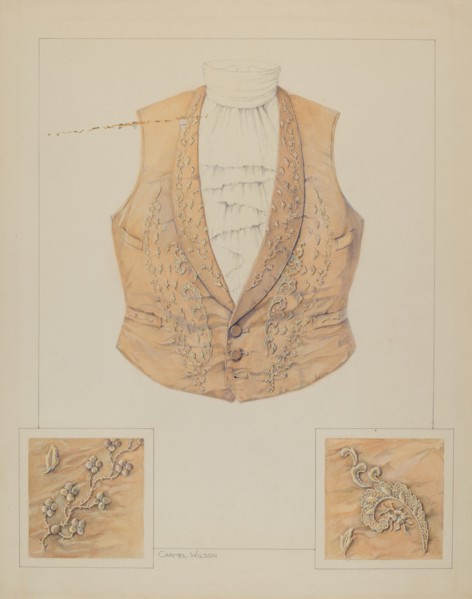 Vest, c. 1937. Creator: Carmel Wilson.