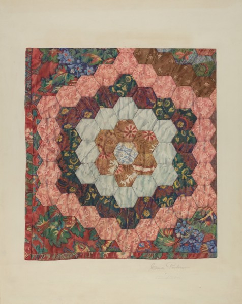 Quilt, c. 1939. Creators: Carmel Wilson, Cora Parker.