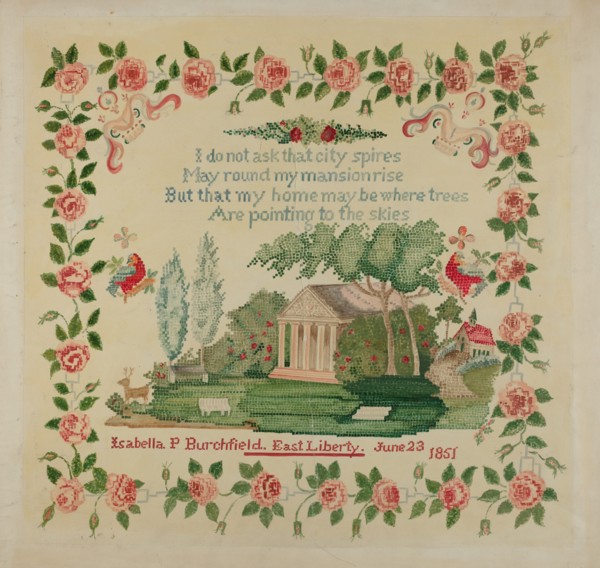 Sampler, c. 1936. Creator: Eva Wilson.