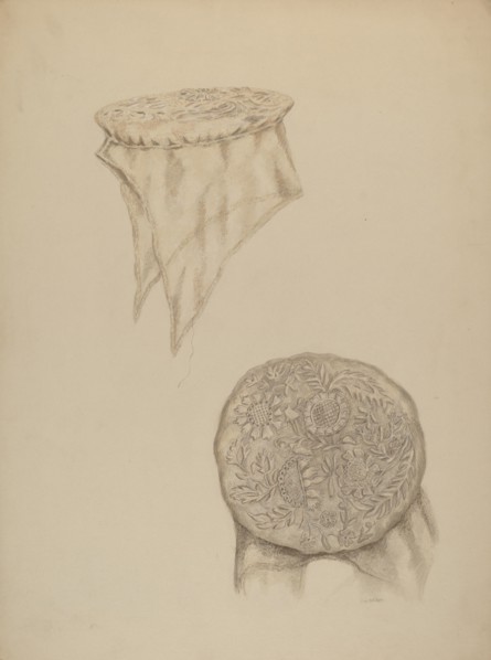 Economy White Cap, c. 1938. Creator: Eva Wilson.