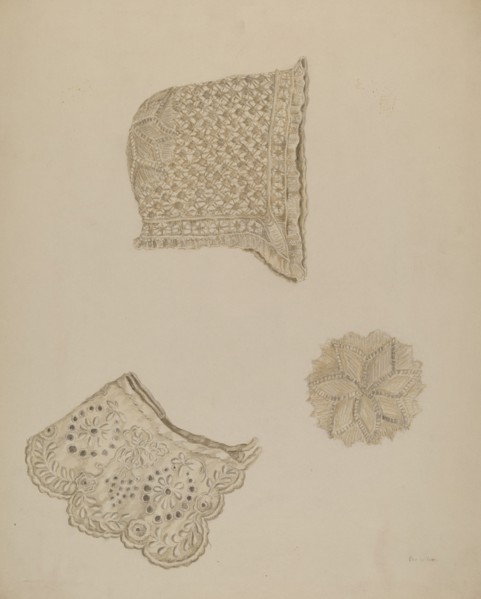 Embroidered Collar, c. 1938. Creator: Eva Wilson.
