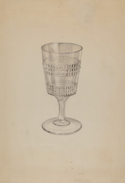 Goblet, c. 1936. Creator: Eva Wilson.