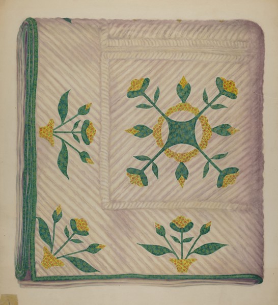 Quilt, c. 1937. Creator: Eva Wilson.