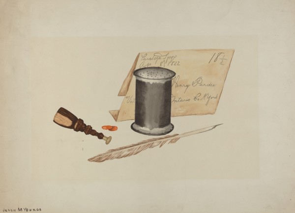 Sand Shaker, c. 1940. Creator: Jessie M Youngs.