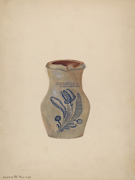 Water Pitcher, c. 1940. Creator: Jessie M Youngs.