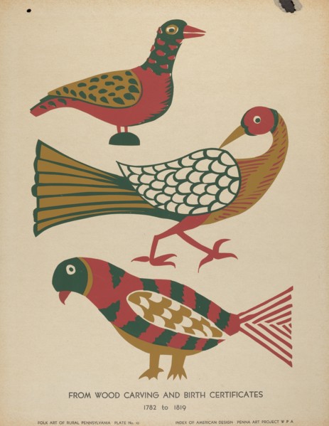 Plate 10: From Portfolio "Folk Art of Rural Pennsylvania", c. 1939. Creator: Unknown.