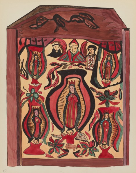 Plate 32: Our Lady of Guadalupe: From Portfolio "Spanish Colonial Designs of New Mexico, 1934/1942. Creator: Unknown.