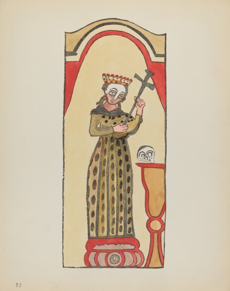 Plate 12: Saint Rita: From Portfolio "Spanish Colonial Designs of New Mexico", 1935/1942. Creator: Unknown.