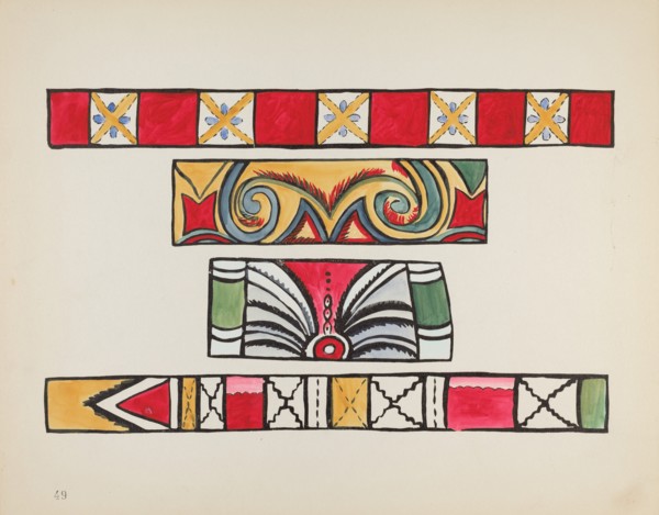 Plate 49: Miscellaneous Design: From Portfolio "Spanish Colonial Designs of New Mexico", 1935/1942. Creator: Unknown.