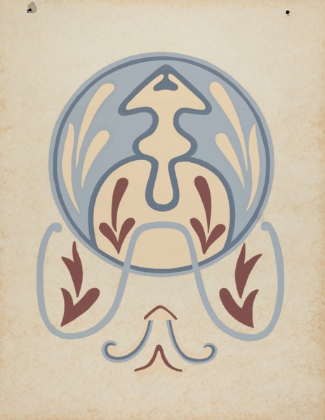 Asistencia of San Antonio de Pala Wall Design from the portfolio "Decorative Art...", 1935/1942. Creator: Unknown.