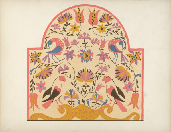 Study for Proposed Portfolio "Decorated Chests of Rural Pennsylvania", 1941. Creator: Unknown.