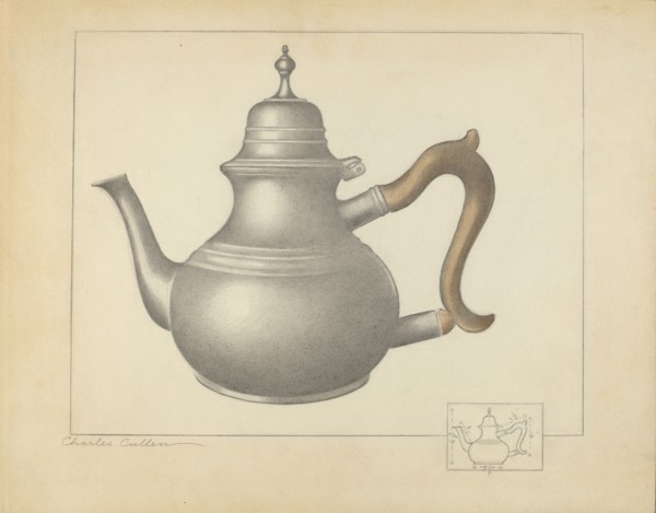Pewter Teapot, 1935/1942. Creator: Charles Cullen.