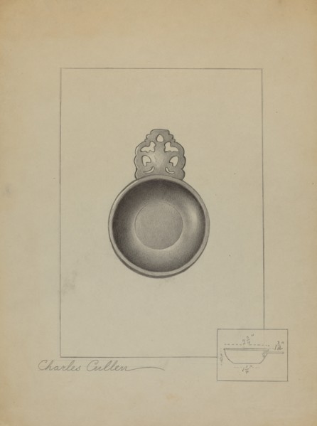 Pewter Porringer, c. 1936. Creator: Charles Cullen.