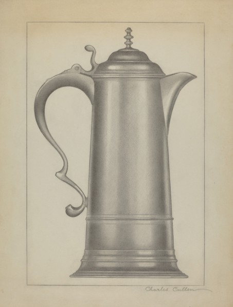 Pewter Flagon, c. 1936. Creator: Charles Cullen.