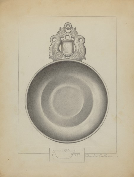Pewter Porringer, c. 1936. Creator: Charles Cullen.