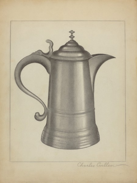 Pewter Tankard, c. 1936. Creator: Charles Cullen.
