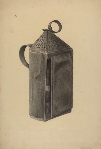 Lantern, c. 1938. Creator: Mildred Ford.