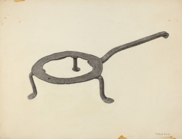 Trivet, c. 1939. Creator: Mildred Ford.