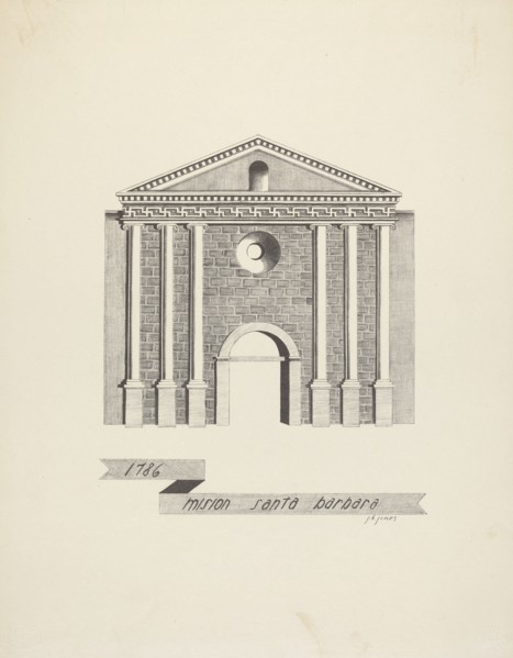 Mision Santa Barbara, 1935/1942. Creator: James Jones.
