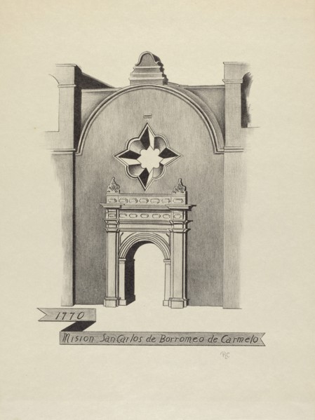 Mision San Carlos de Borromeo de Carmelo, 1935/1942. Creator: James Jones.