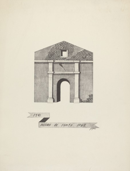 Mision de Santa Cruz, 1935/1942. Creator: James Jones.